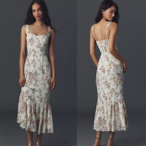 NWT Reformation Irisa Floral Trumpet Dress